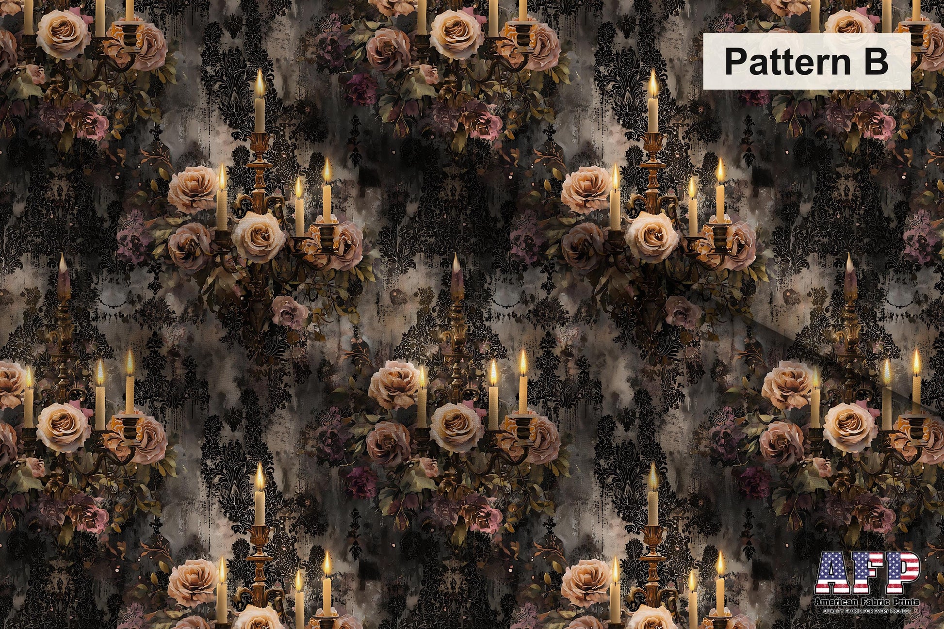 Victorian Goth Floral Fabric Bundle Set - Shop now at American Fabric Prints