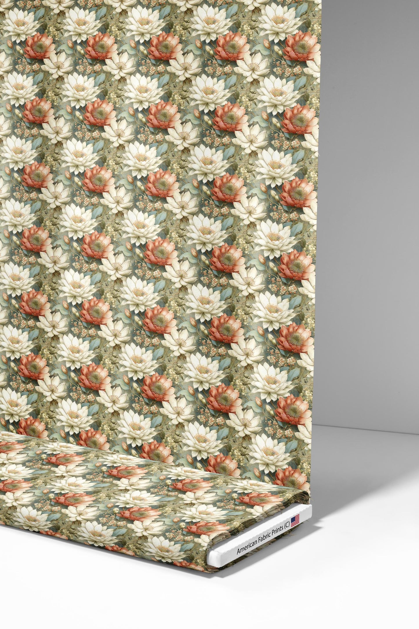 Heirloom Victorian Floral Fabric - Shop now at American Fabric Prints