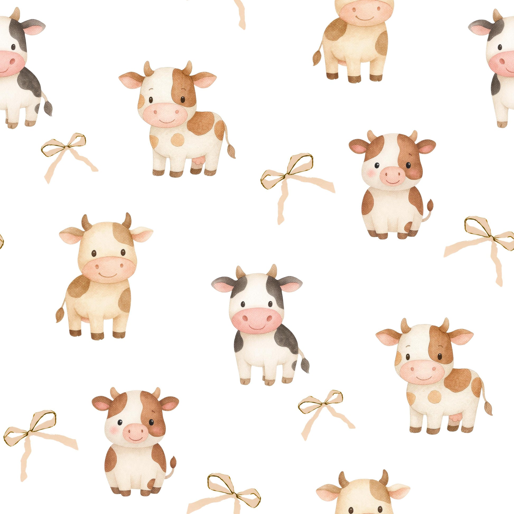 Little Coquette Cattle Fabric - Shop now at American Fabric Prints