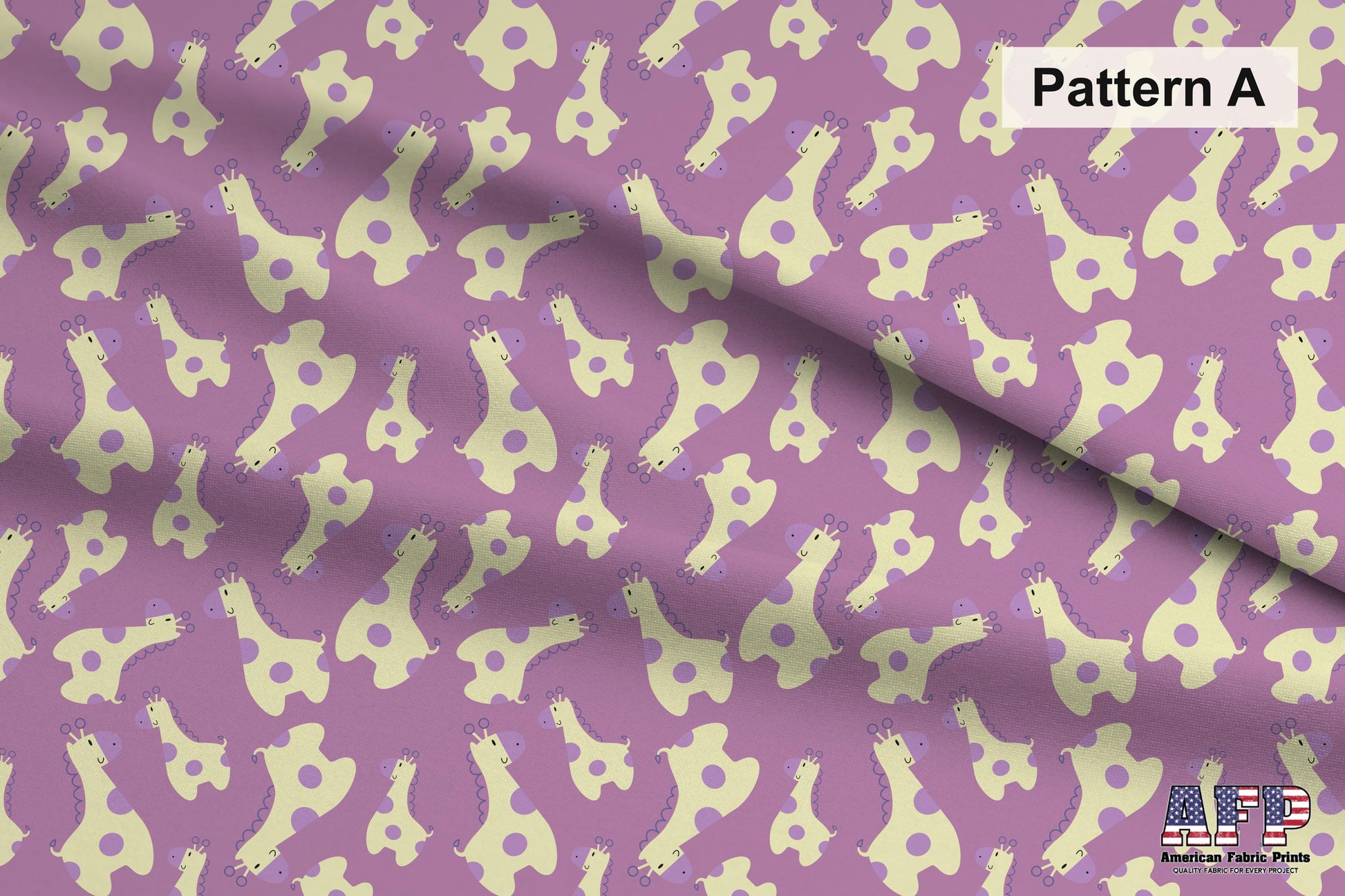 Giraffe Love Fabric Set. Choose Your Patterns. Pattern A Shown. Shop now at American Fabric Prints.