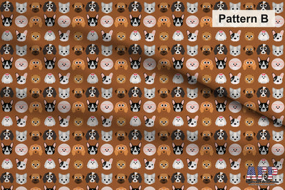 Cute Dog 1 Fabric Set. Shop now at American Fabric Prints.