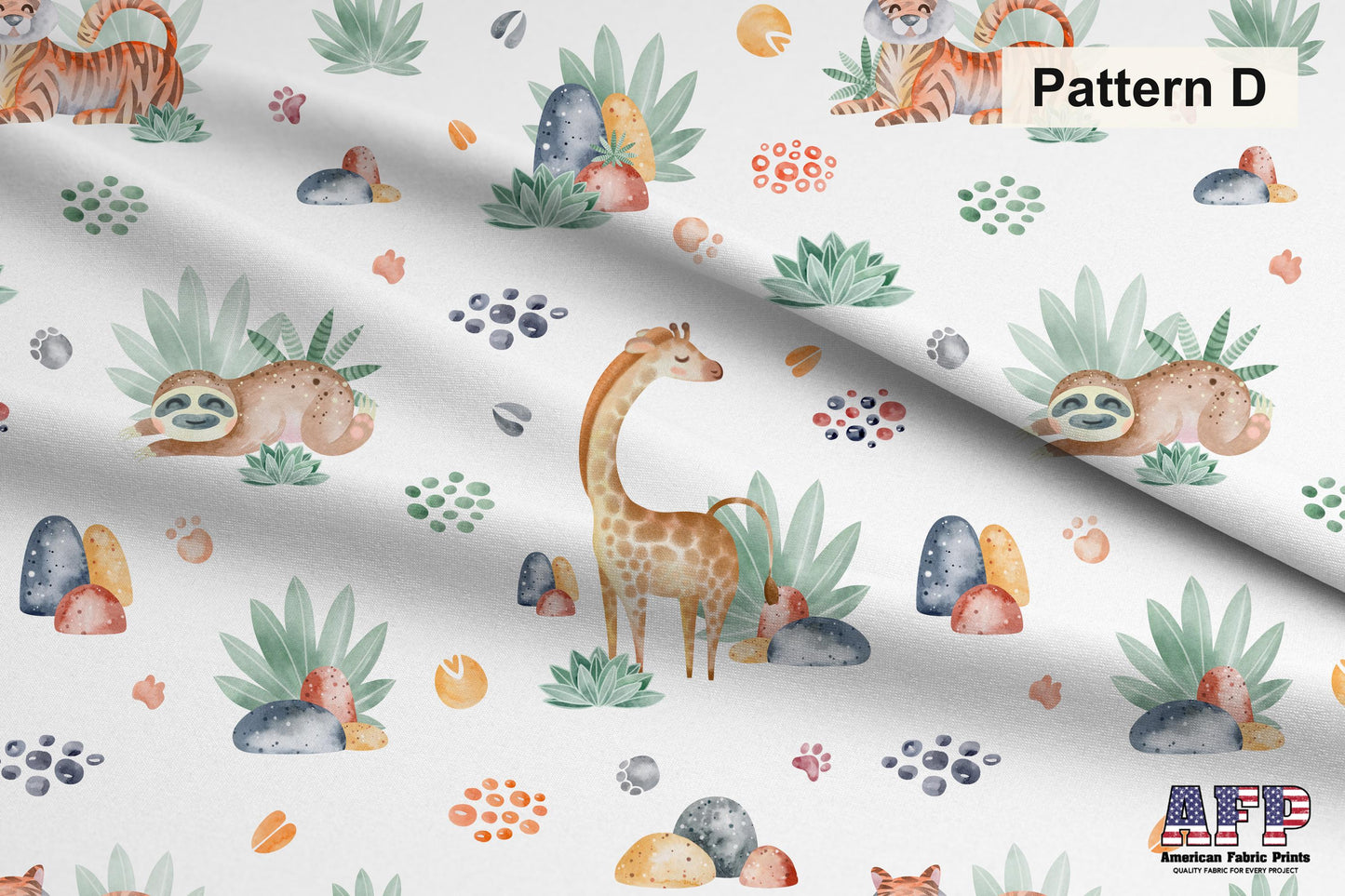 Safari Animals 1 Fabric Bundle Set - Shop now at American Fabric Prints