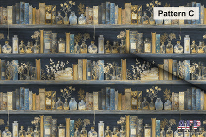 Elegant Bookshelves Fabric Bundle Set - Shop now at American Fabric Prints