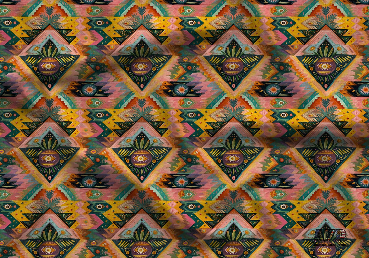 Bright Cowgirl Art Fabric - Shop now at American Fabric Prints