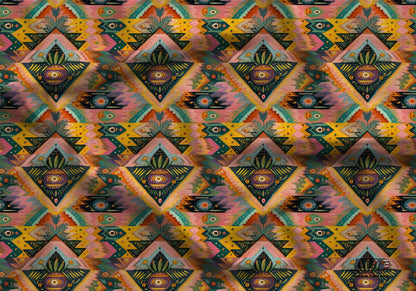 Bright Cowgirl Art Fabric - Shop now at American Fabric Prints