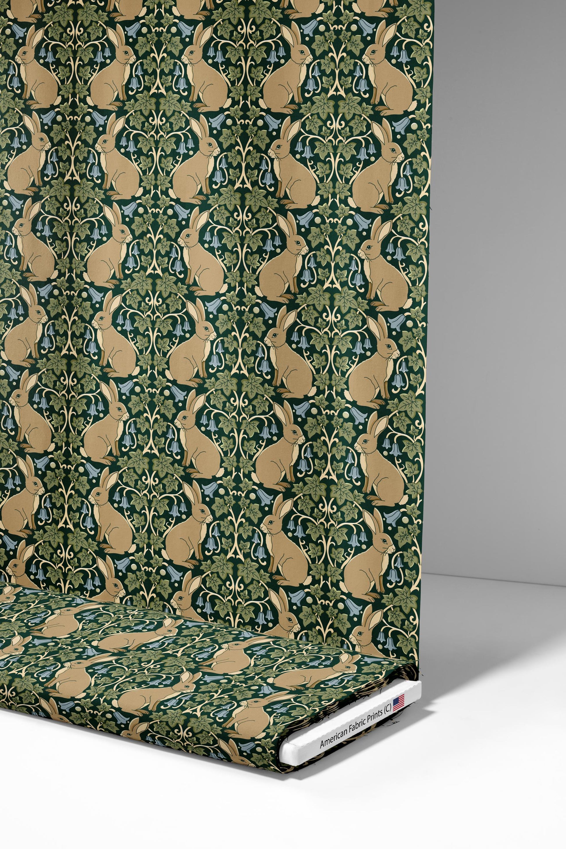 Bluebell Hare Fabric - Shop now at American Fabric Prints