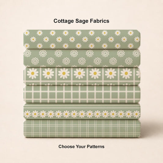 Cottage Sage Fabric Coordinates. Choose Your Patterns. Shop now at American Fabric Prints.