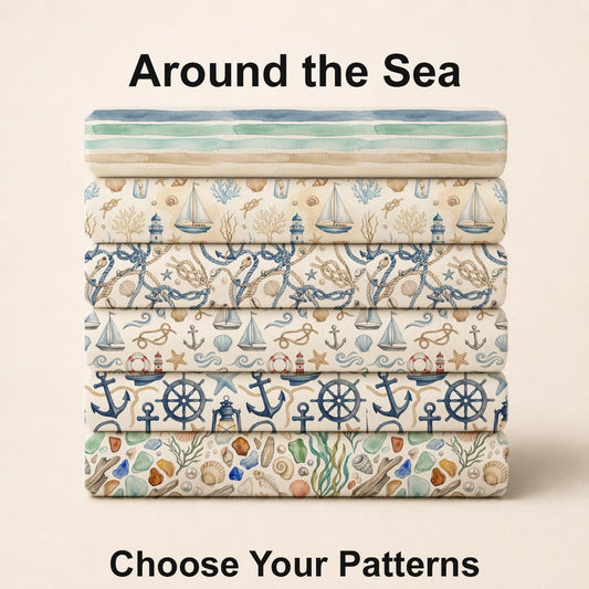 Around the Sea Fabric Bundle Set - Shop now at American Fabric Prints