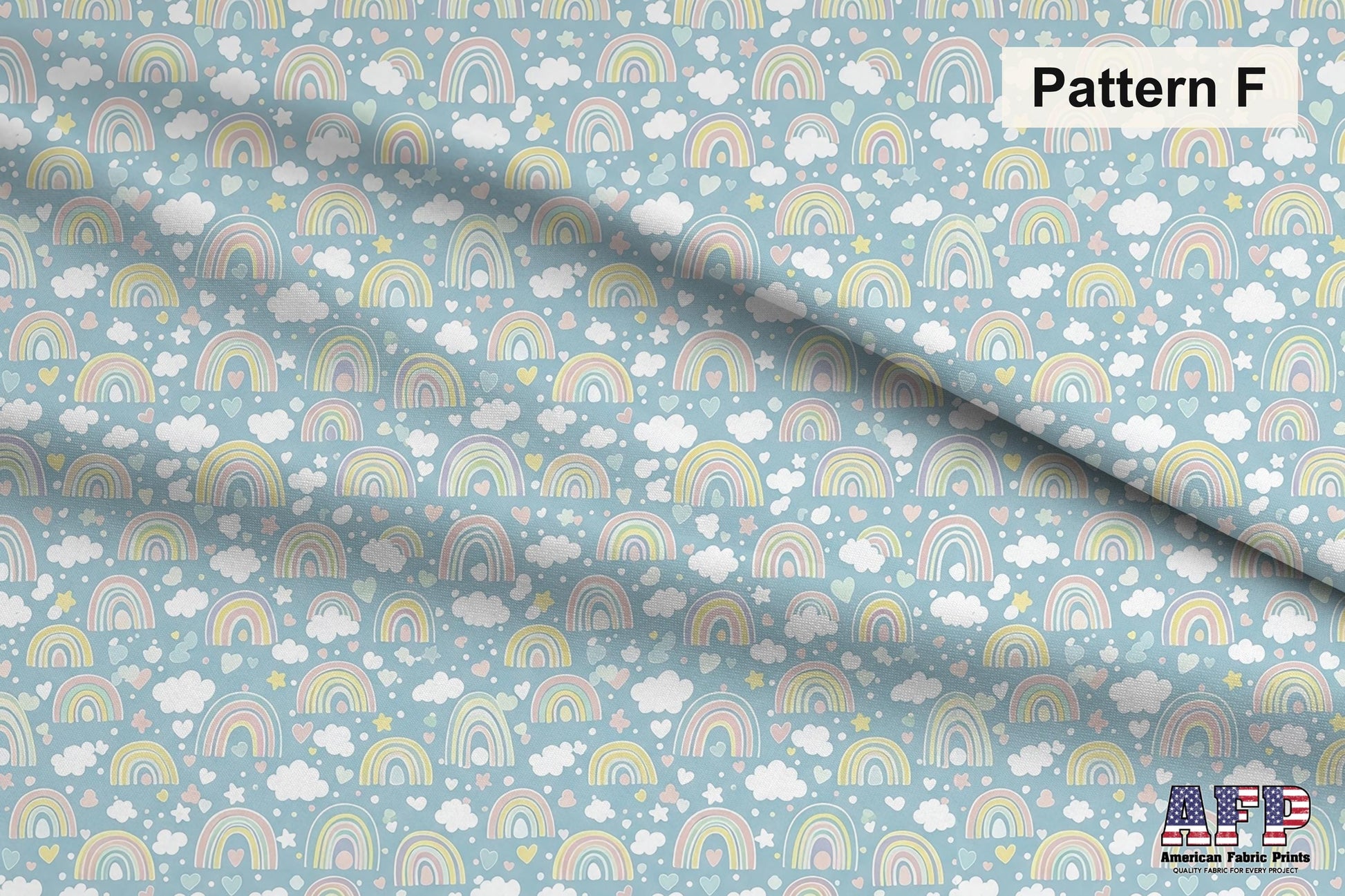 Blue Rainbows Fabric Bundle Set - Shop now at American Fabric Prints