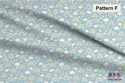 Blue Rainbows Fabric Bundle Set - Shop now at American Fabric Prints