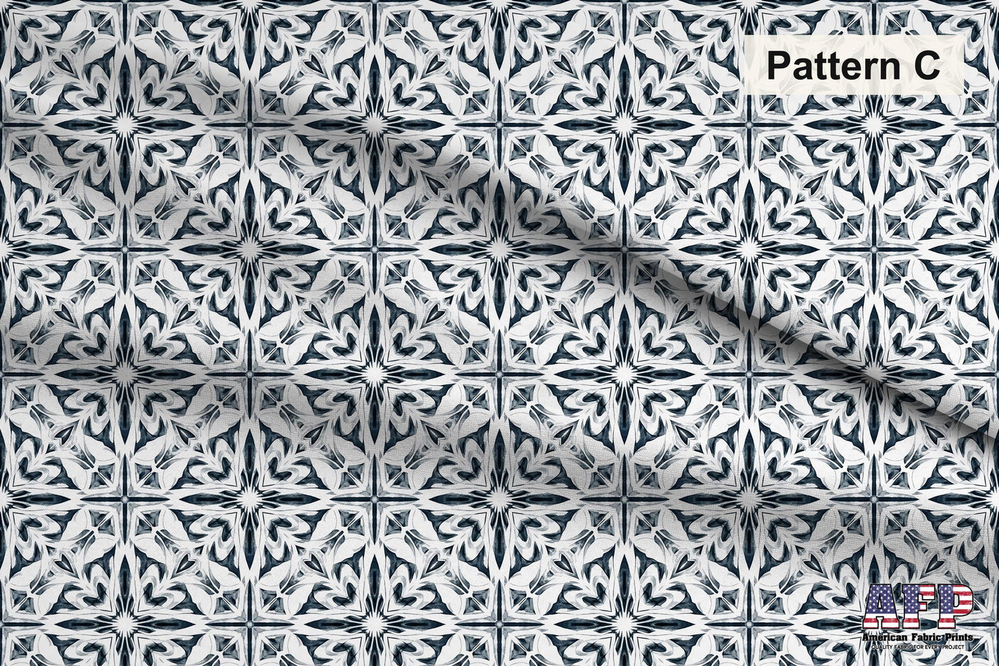 Patterned Arabesque Tiles Fabric Bundle Set - Shop now at American Fabric Prints