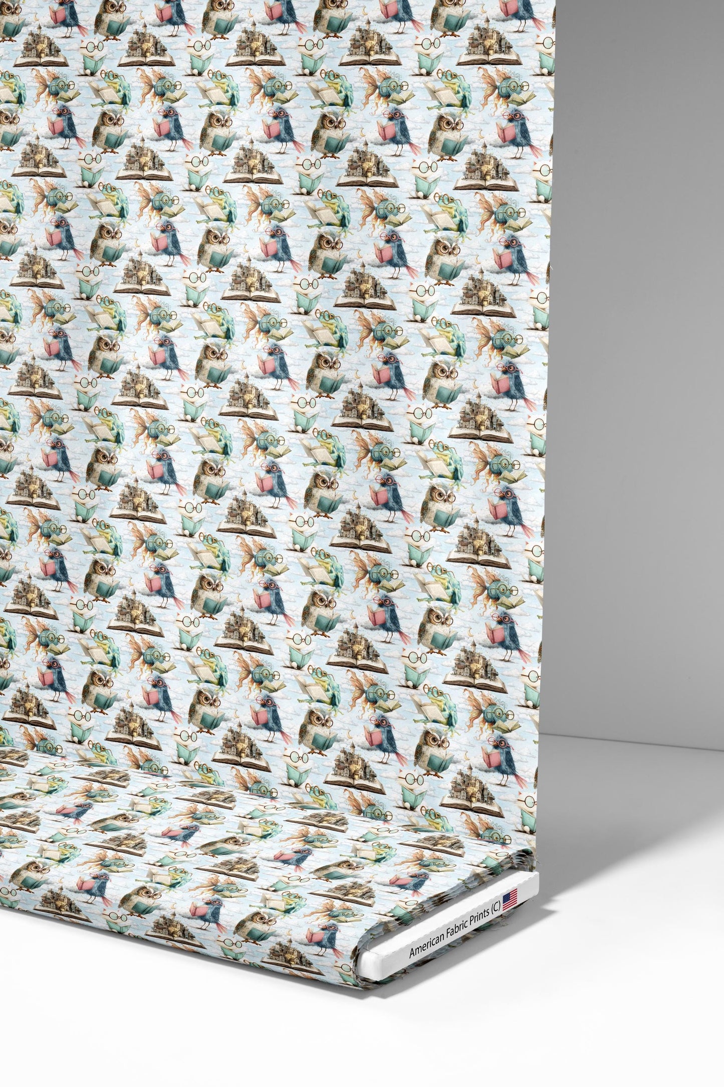 Animals Reading Fabric - Shop now at American Fabric Prints