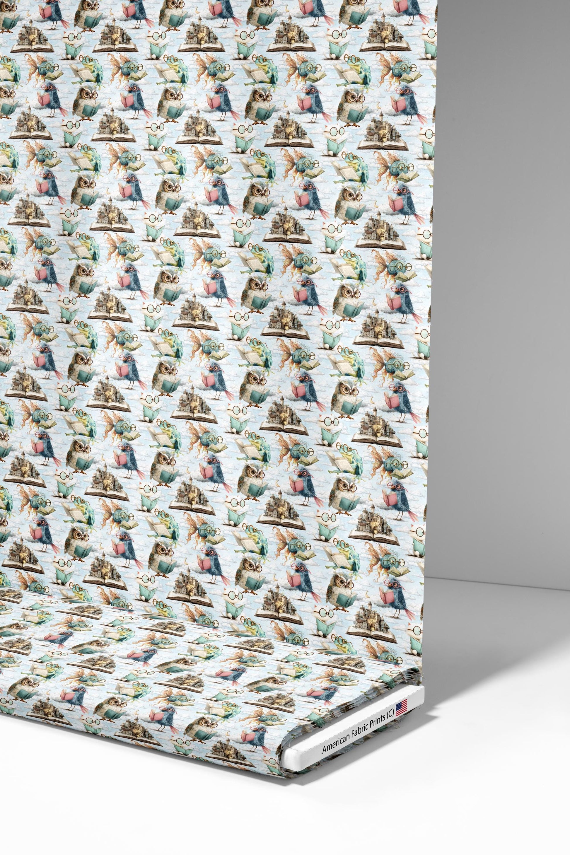 Animals Reading Fabric - Shop now at American Fabric Prints