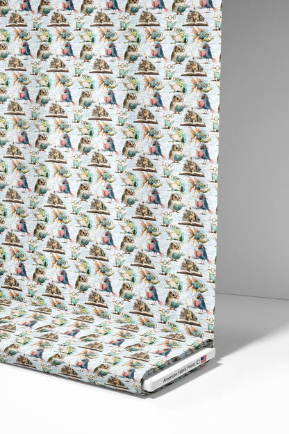 Animals Reading Fabric - Shop now at American Fabric Prints