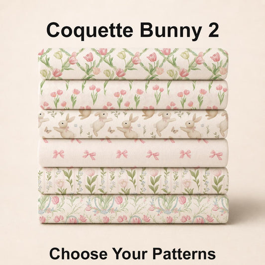 Coquette Bunny 2 Fabric Bundle Set - Shop now at American Fabric Prints