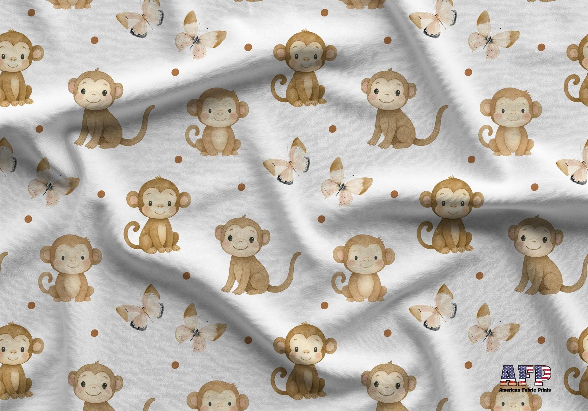 Monkey Friends Fabric - Shop now at American Fabric Prints