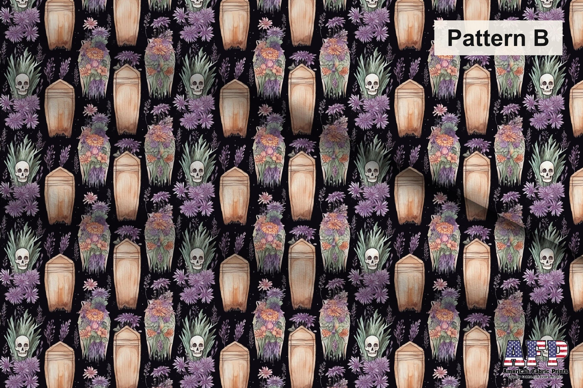 Boho Halloween Set 2. Get ready for a spooky craft project! Choose your scary patterns. Pattern B Shown. Shop now at American Fabric Prints.