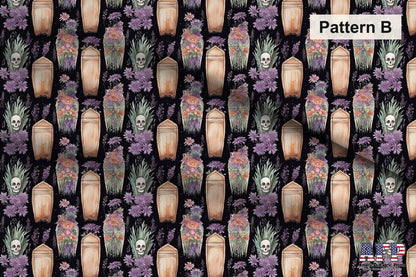 Boho Halloween Set 2. Get ready for a spooky craft project! Choose your scary patterns. Pattern B Shown. Shop now at American Fabric Prints.