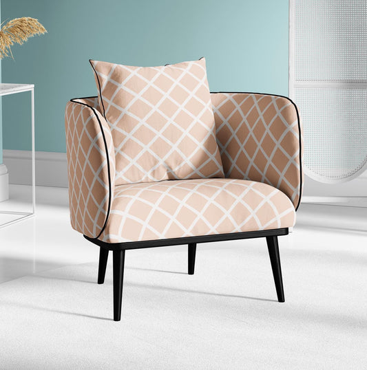 Diamond Lattice Mid-Century Pattern Upholstery Fabric
