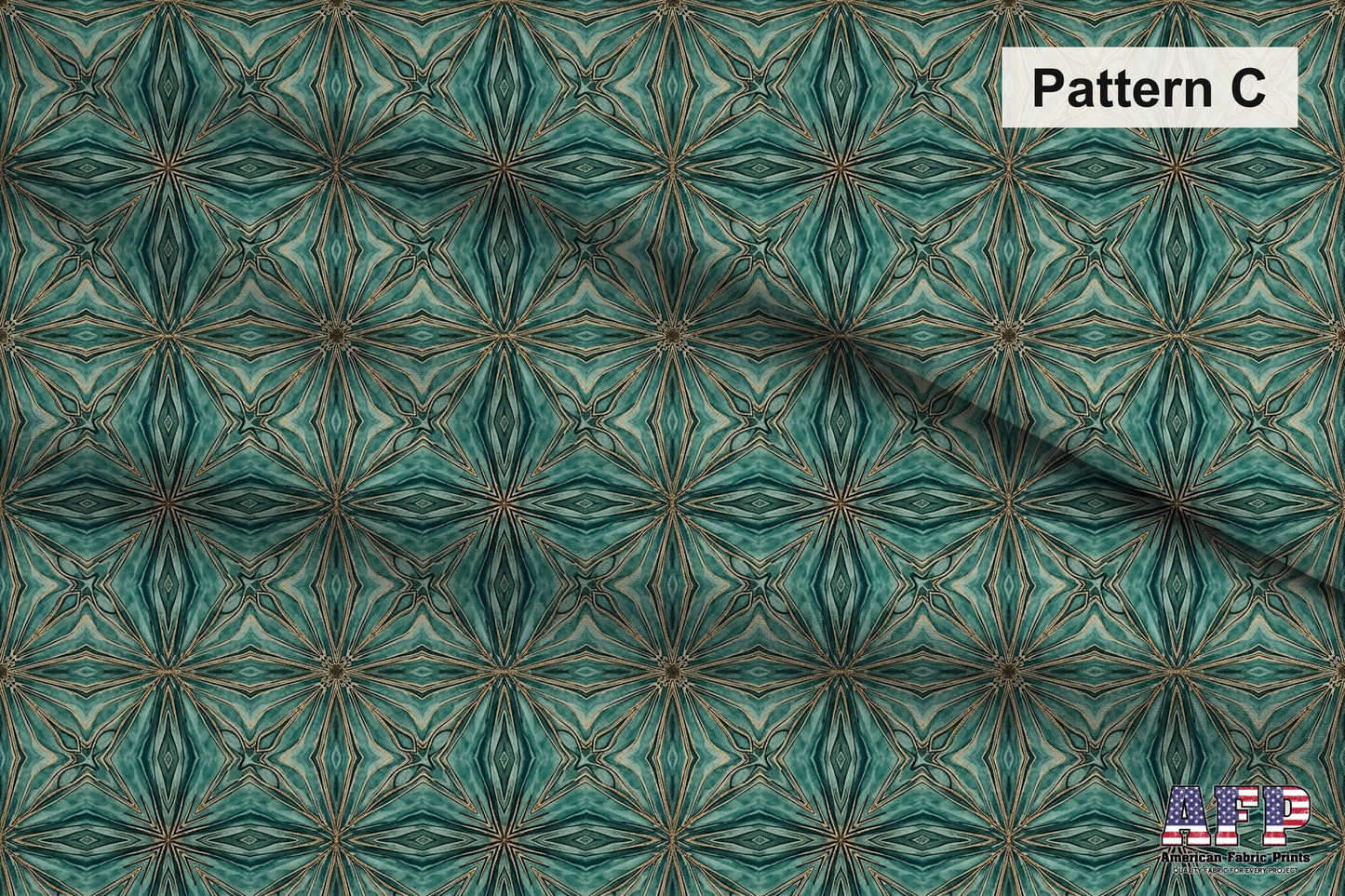 Arabesque Teals 3 Fabric Bundle Set - Shop now at American Fabric Prints