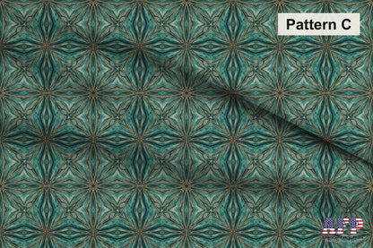 Arabesque Teals 3 Fabric Bundle Set - Shop now at American Fabric Prints