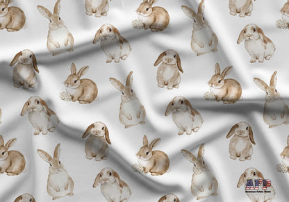 Sweet Bunnies Fabric - Shop now at American Fabric Prints