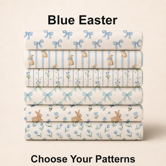 Blue Easter Fabric Bundle Set - Shop now at American Fabric Prints