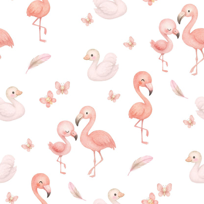 Pink Flamingo Fabric - Shop now at American Fabric Prints