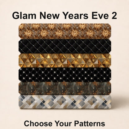 Glam New Years Eve 2 Fabric Bundle Set - Shop now at American Fabric Prints