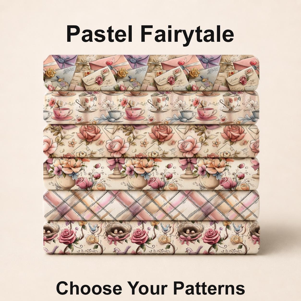 Pastel Fairytale Fabric Bundle Set - Shop now at American Fabric Prints