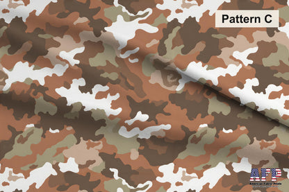 Digital Camouflage Fabric Set 3. Choose Your Patterns. Pattern C Shown. Shop now at American Fabric Prints.