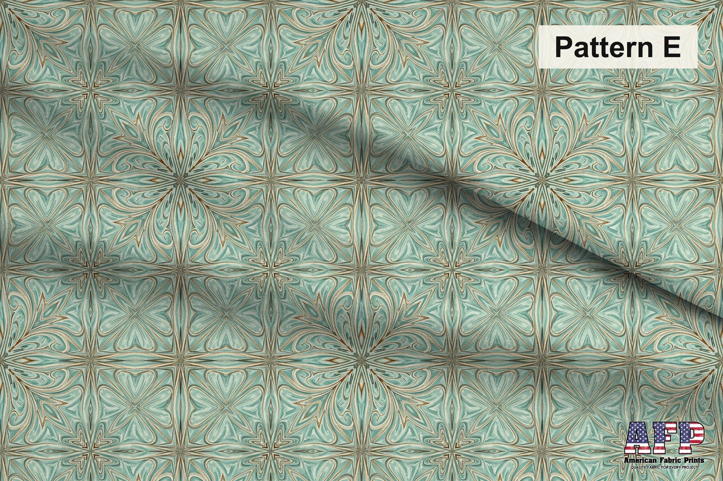 Arabesque Teals 2 Fabric Bundle Set - Shop now at American Fabric Prints
