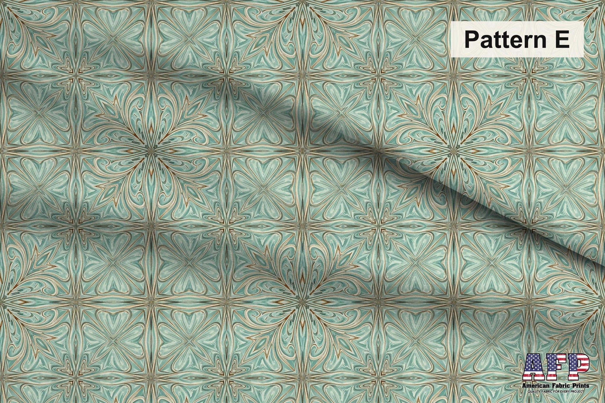 Arabesque Teals 2 Fabric Bundle Set - Shop now at American Fabric Prints