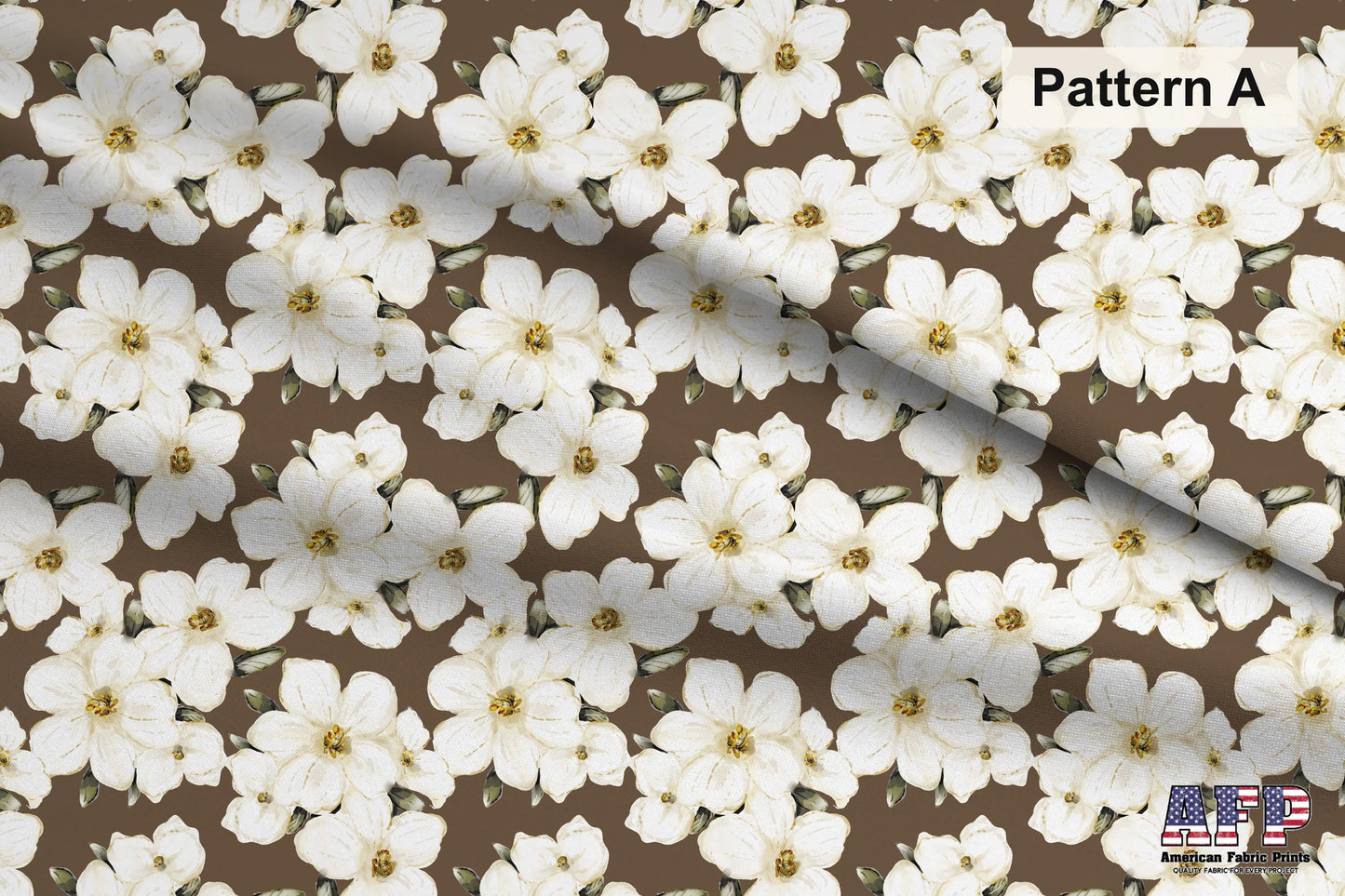 White Floral 2 Fabric Bundle Set - Shop now at American Fabric Prints