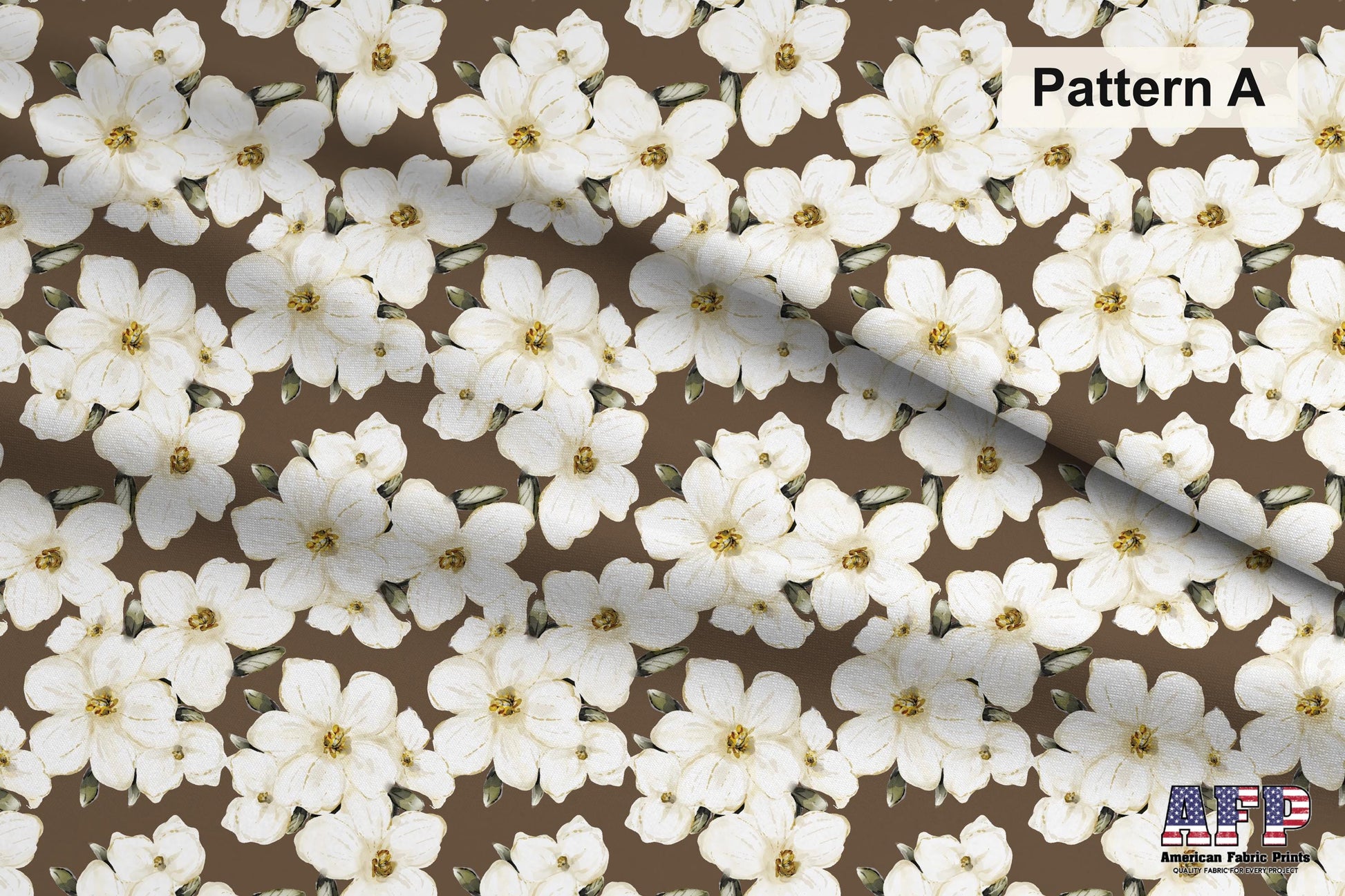 White Floral 2 Fabric Bundle Set - Shop now at American Fabric Prints