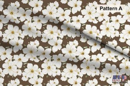 White Floral 2 Fabric Bundle Set - Shop now at American Fabric Prints
