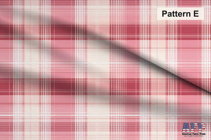 Pink Plaid 1 Fabric Bundle Set - Shop now at American Fabric Prints