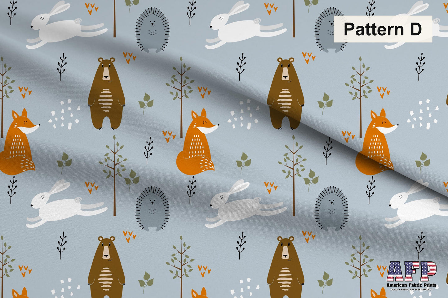 Woodland Animals 4 Fabric Bundle Set - Shop now at American Fabric Prints