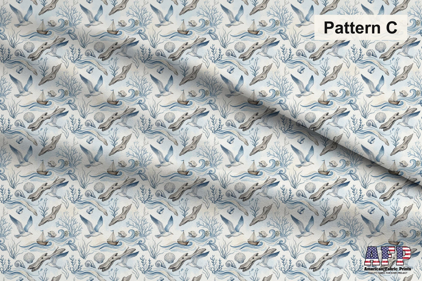 Around the Sea 4 Fabric Bundle Set - Shop now at American Fabric Prints