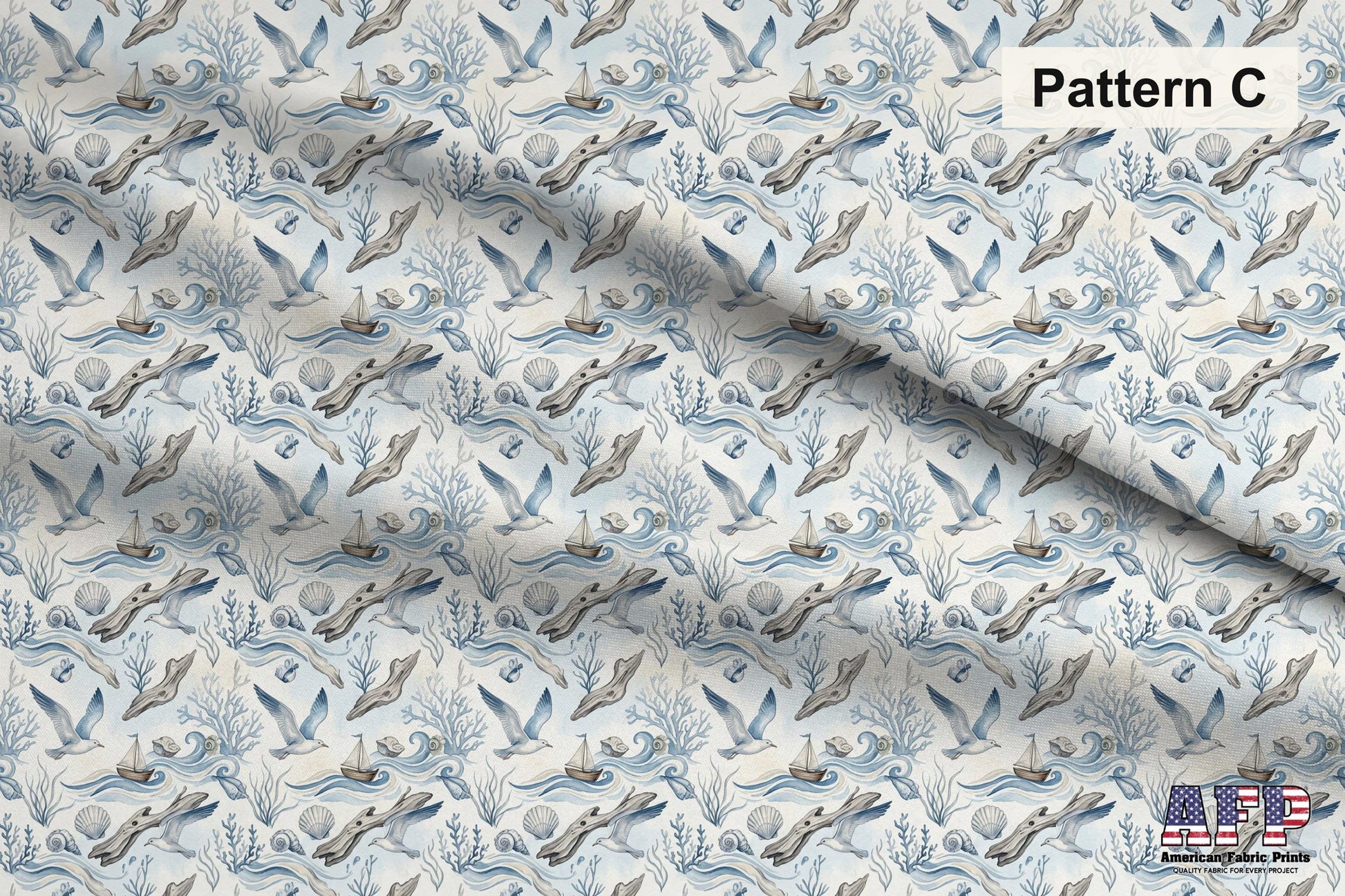 Around the Sea 4 Fabric Bundle Set - Shop now at American Fabric Prints