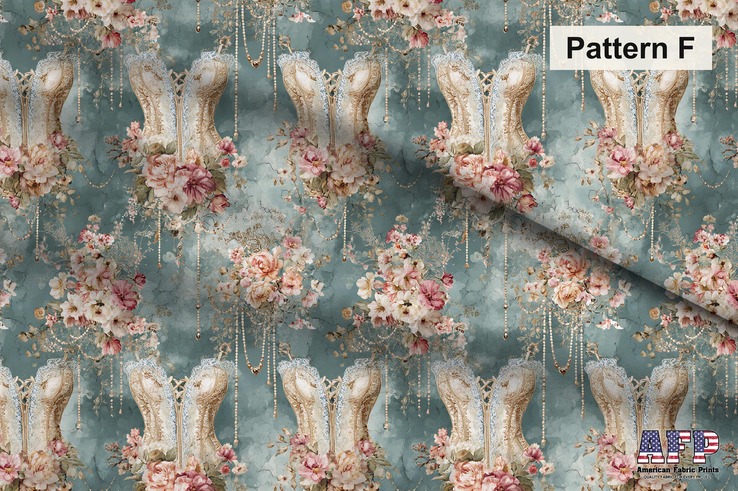Victorian Shabby Chic Romance 2 Fabric Bundle Set - Shop now at American Fabric Prints