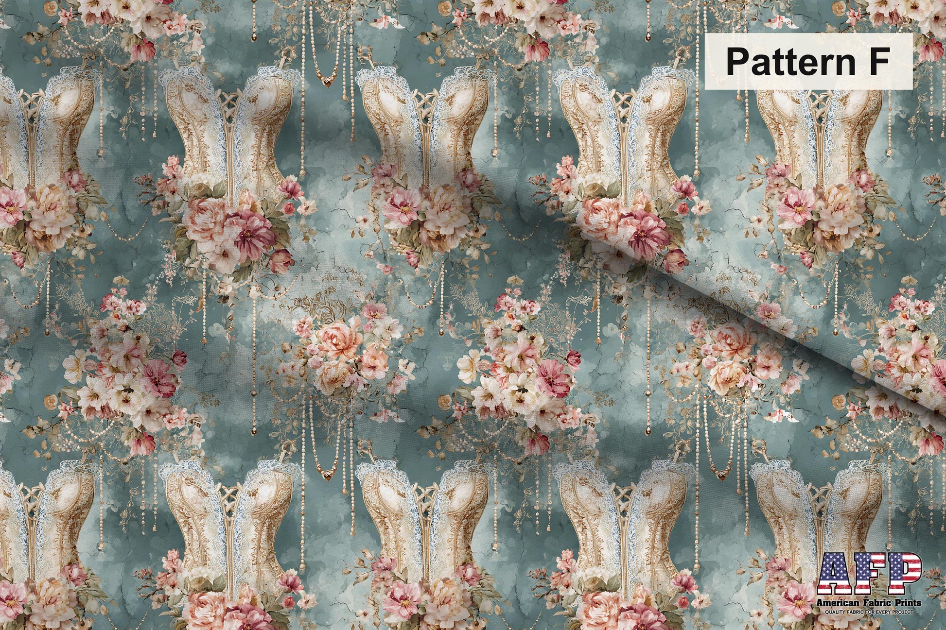 Victorian Shabby Chic Romance 2 Fabric Bundle Set - Shop now at American Fabric Prints