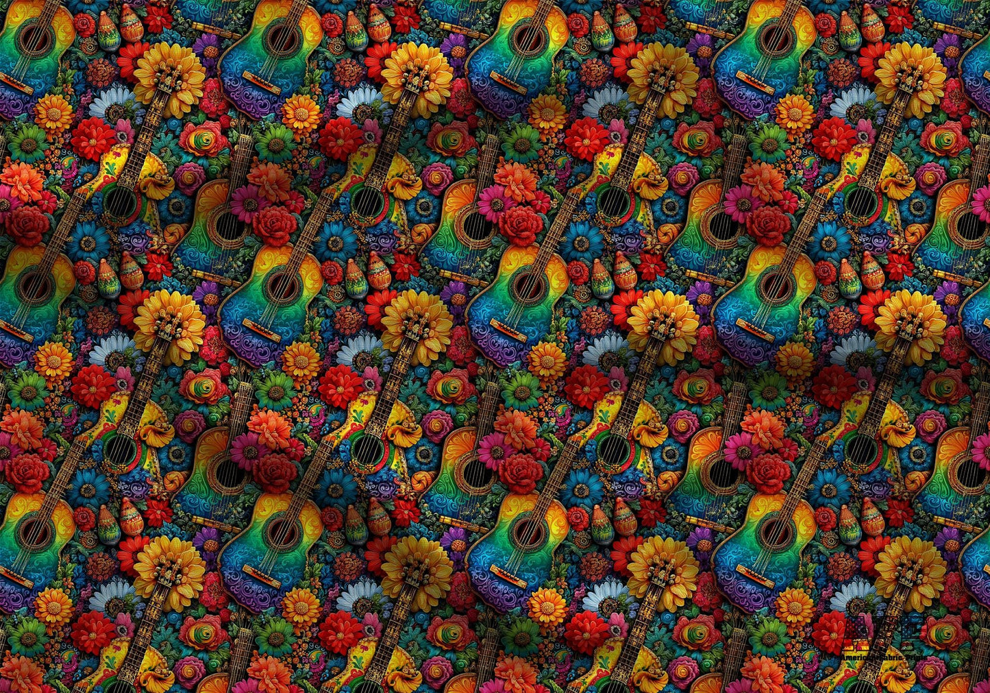 Musical Fiesta Fabric - Shop now at American Fabric Prints