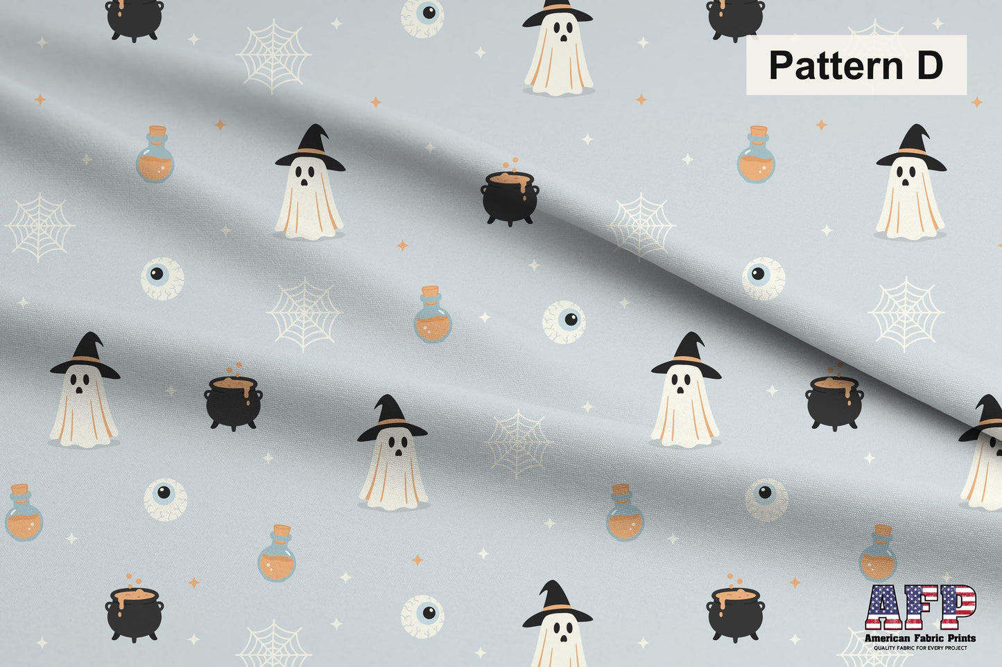 Retro Halloween in Blue 2 Fabric Bundle Set - Shop now at American Fabric Prints