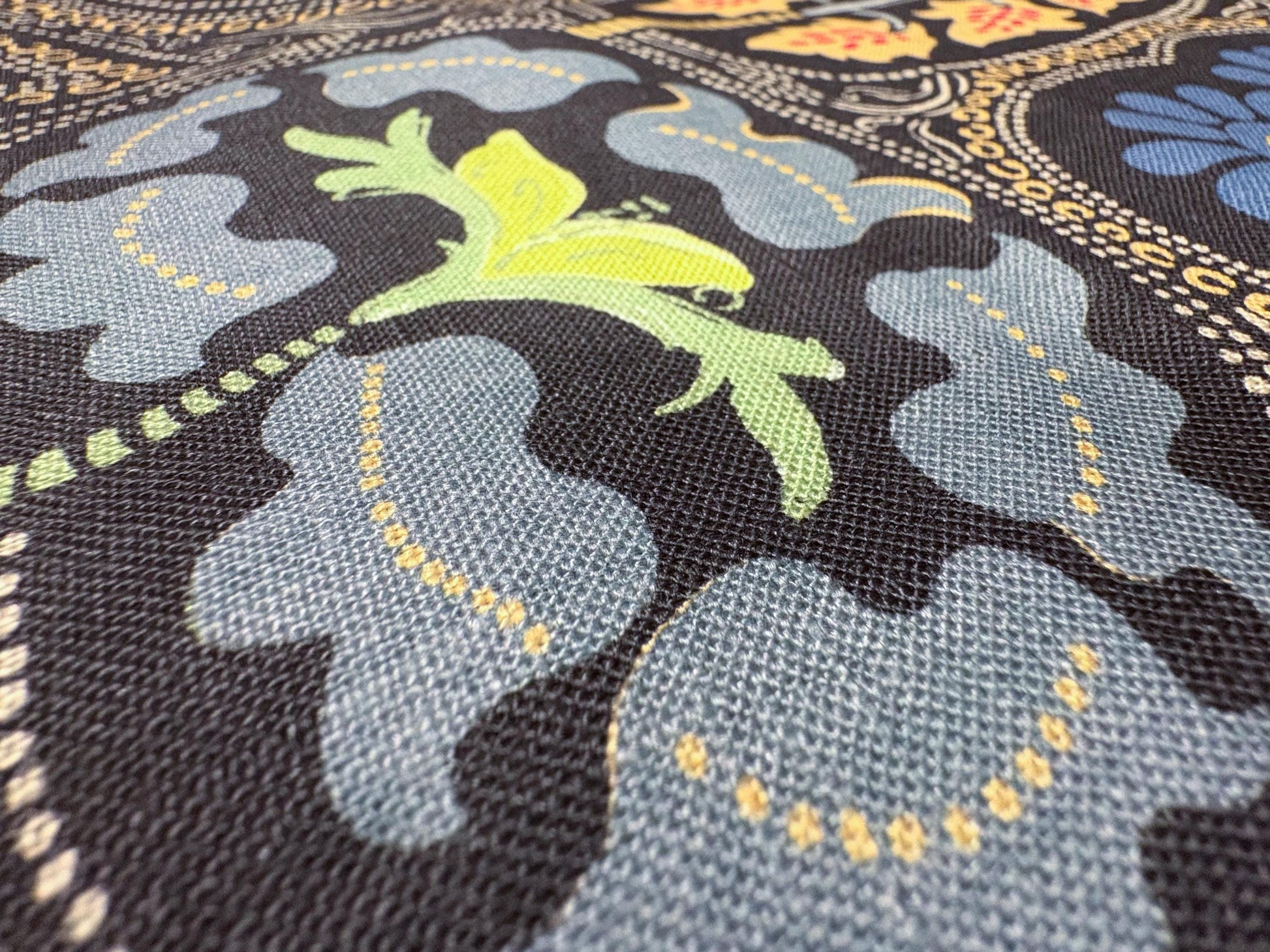 Designer Floral Paisley Pattern on Cotton Fabric. Shop now at AmericanFabricPrints.