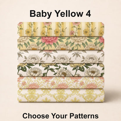 Baby Yellow 4 Fabric Bundle Set - Shop now at American Fabric Prints