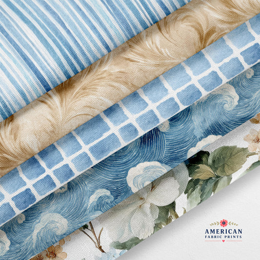 Summer Blue Fabric Bundle Set - Shop now at American Fabric Prints