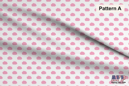 Baby Pink 2 Fabric Collection. Choose Your Patterns or select them all for a coodinated set. Pattern A Shown. Shop now at American Fabric Prints.