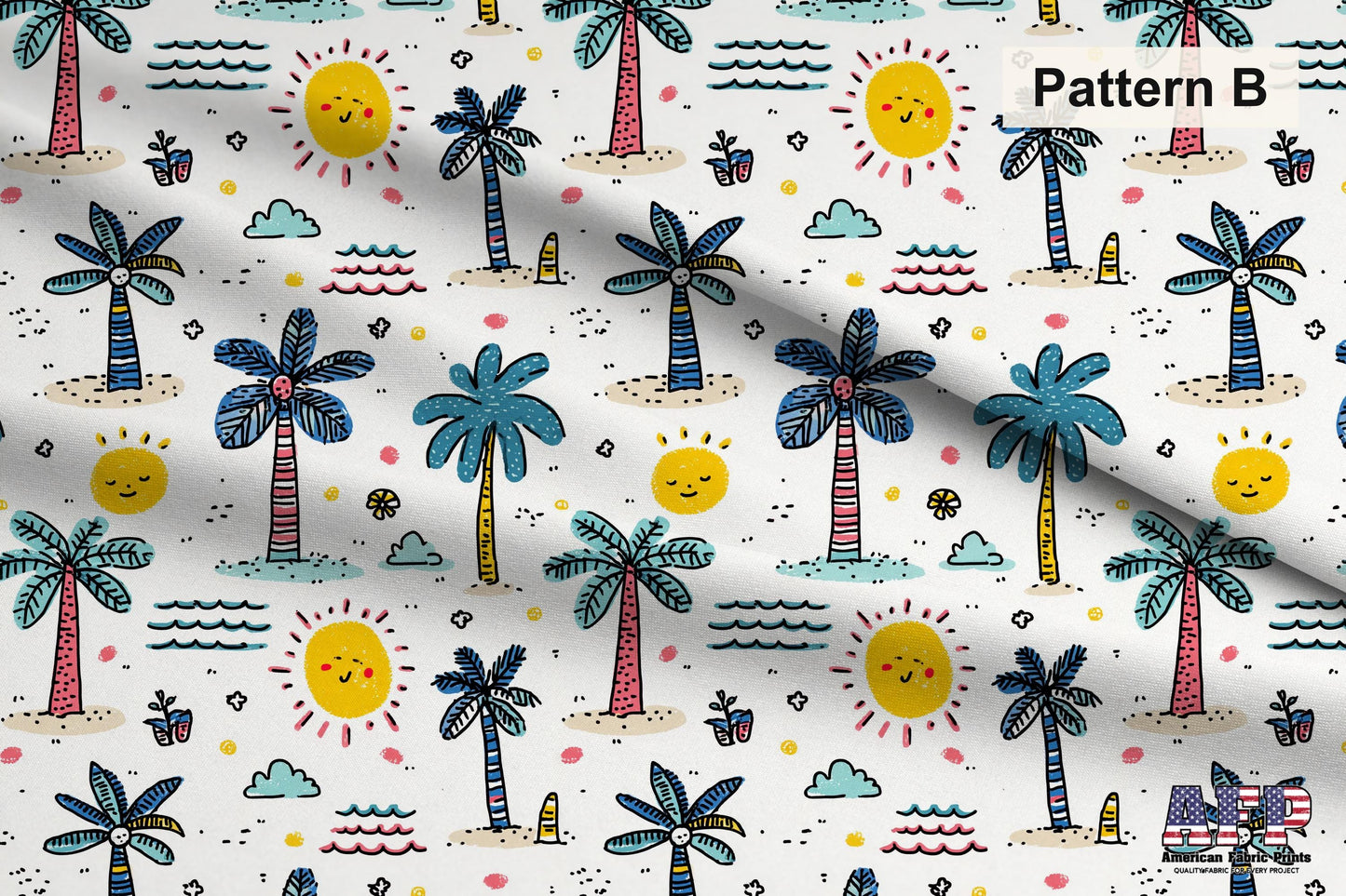 Beach Doodles Fabric Bundle Set - Shop now at American Fabric Prints