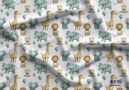 Safari Party Fabric - Shop now at American Fabric Prints